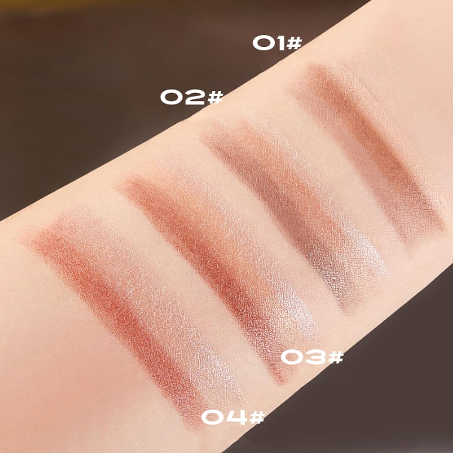 4Pcs/Set 3 Color Waterproof Long-lasting Gradient Eyeshadow Stick