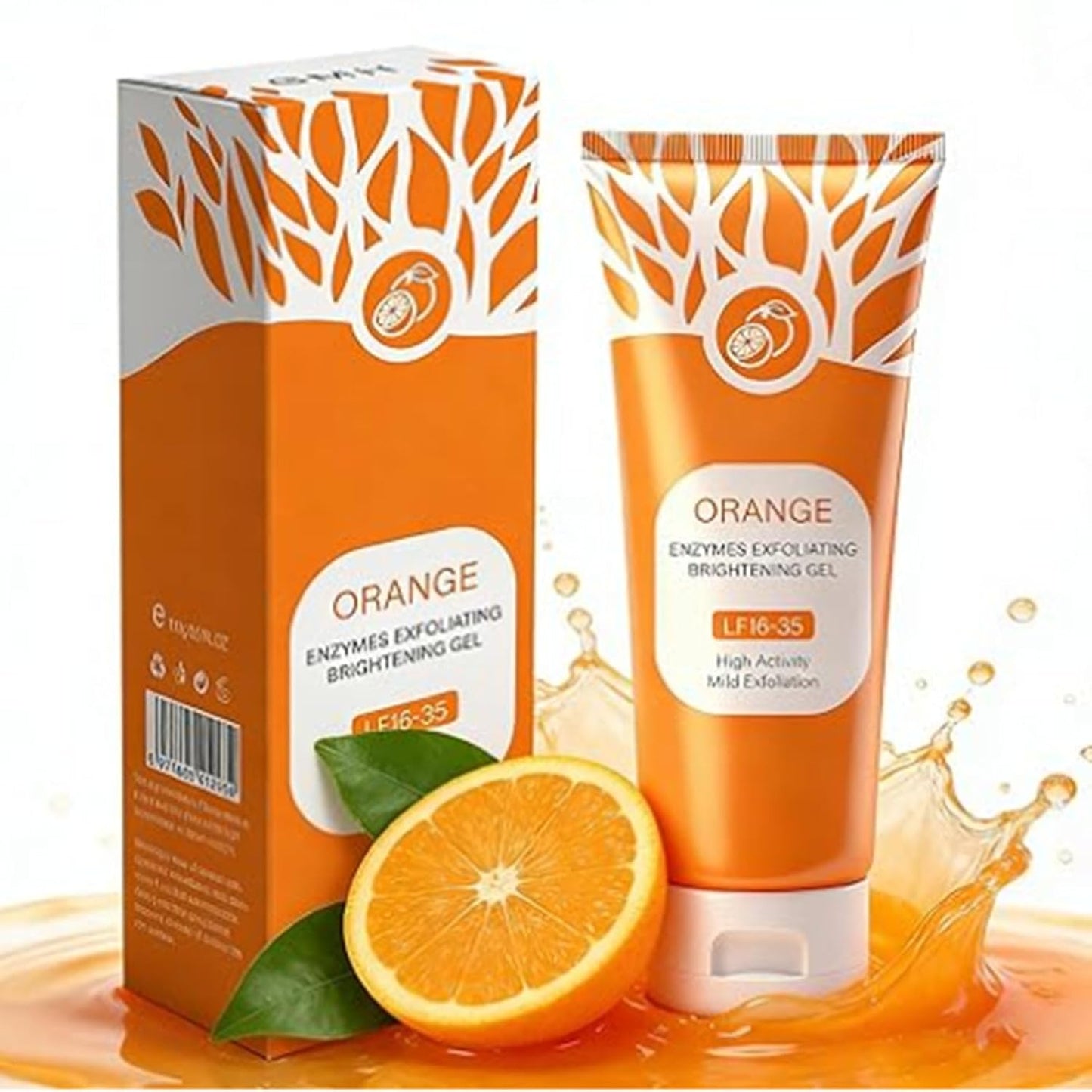 Orange Exfoliating Gel, Moisturizer Face Body Scrub Gel