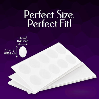 Ear Lobe Support Patch for Pierced Ears - Eliminates The Look of Torn or Stretched Piercings