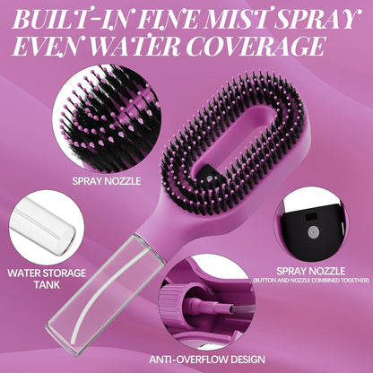 Curl Refresh Detangling Brush with Fine Mist Spray