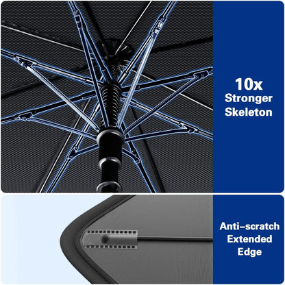 Foldable Car Umbrella Sunshade with UV Block Car Front Window (Heat Insulation Protection)