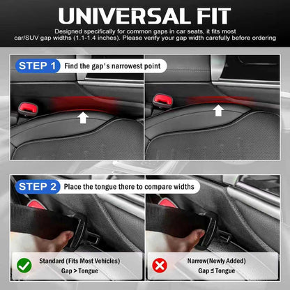 Car Seat Gap Filler Organizer & Leak-Proof Blocker