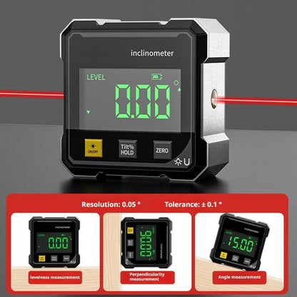 4×90° High Accuracy Digital Laser Angle Finder inclinometer