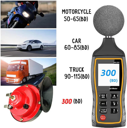 12V Waterproof 300DB Super Loud Train Horn Replacement Kit