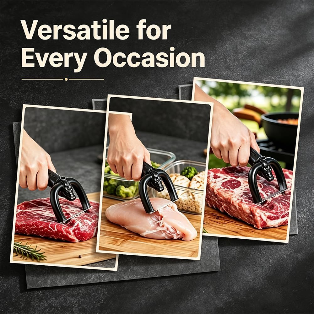 Hand‑Held Meat Fat Trimming Tool, Household Beef & Pork Fat Remover Slicer
