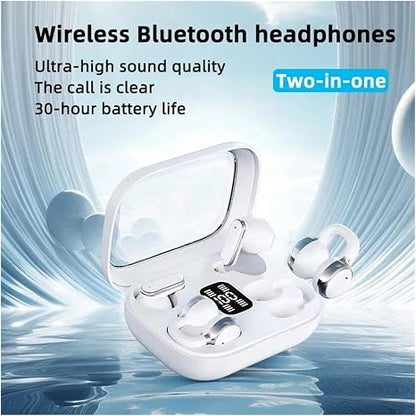 Couple Bluetooth Wireless AI Translation Earbuds in-Ear Ear-Clip Headphones Noise Reduction
