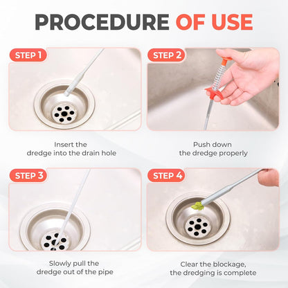 Spring Pipe Dredging Tools Drain Snake Clog Remover