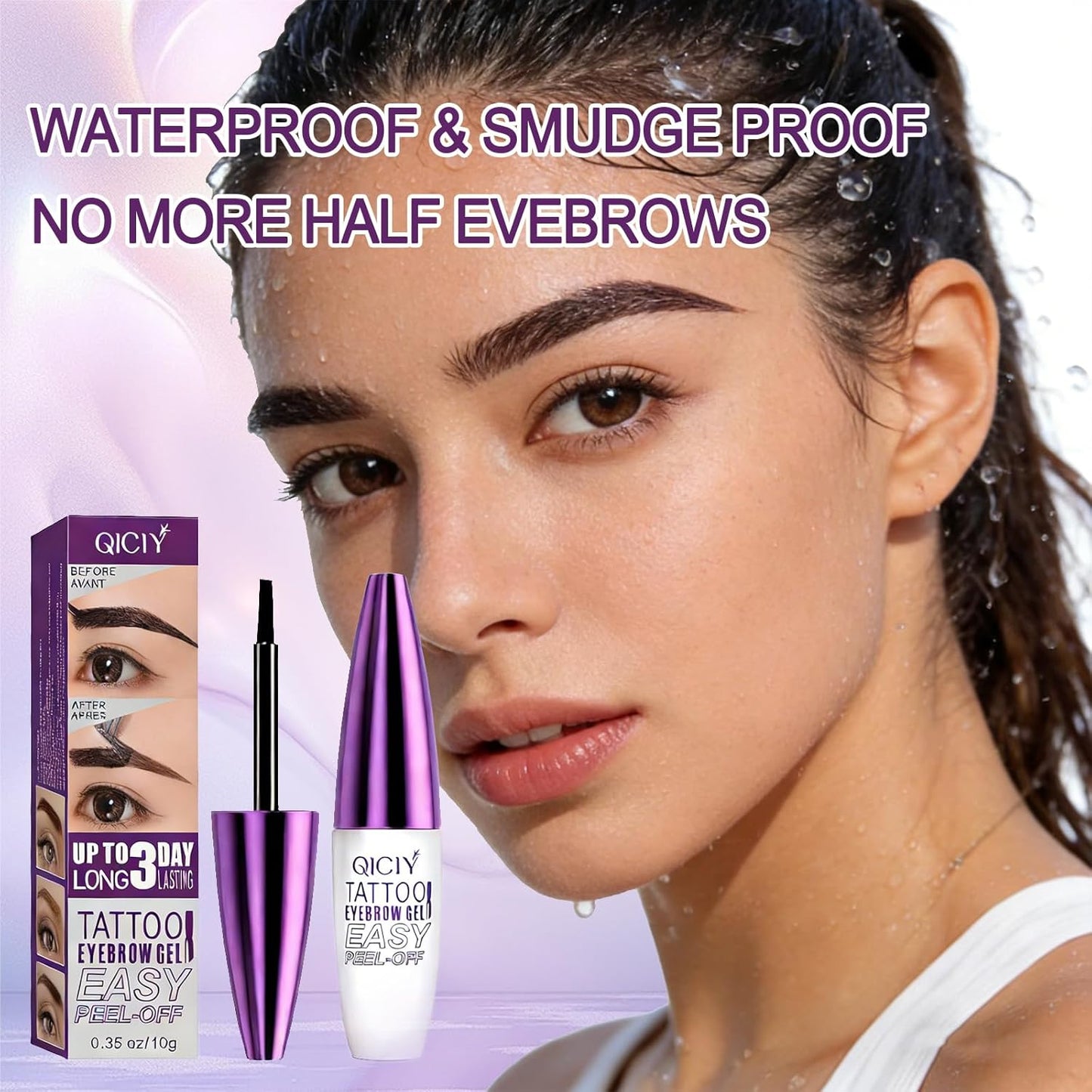 4 Pack Long-lasting Waterproof Peel off Tatoo Eyebrow Gel