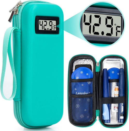 Insulin Cooler Travel Case TSA Approved with Temperature Display