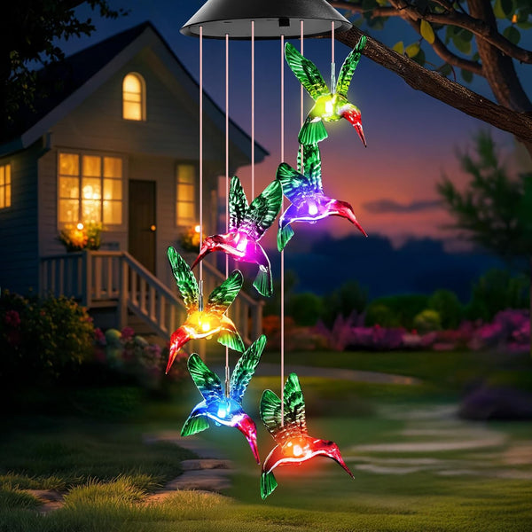 Wind Chimes Waterproof Solar Lights Outdoor Decor