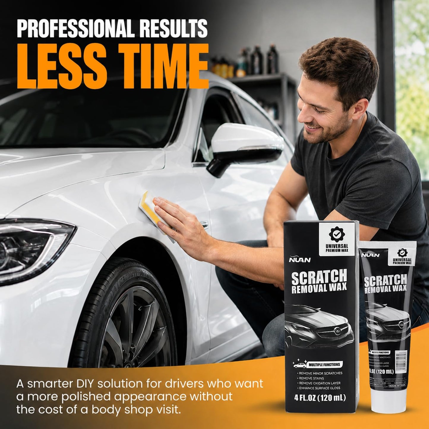 Scratch Remover for Vehicles, 2026 Upgraded Car Scratch Removal Wax Kit