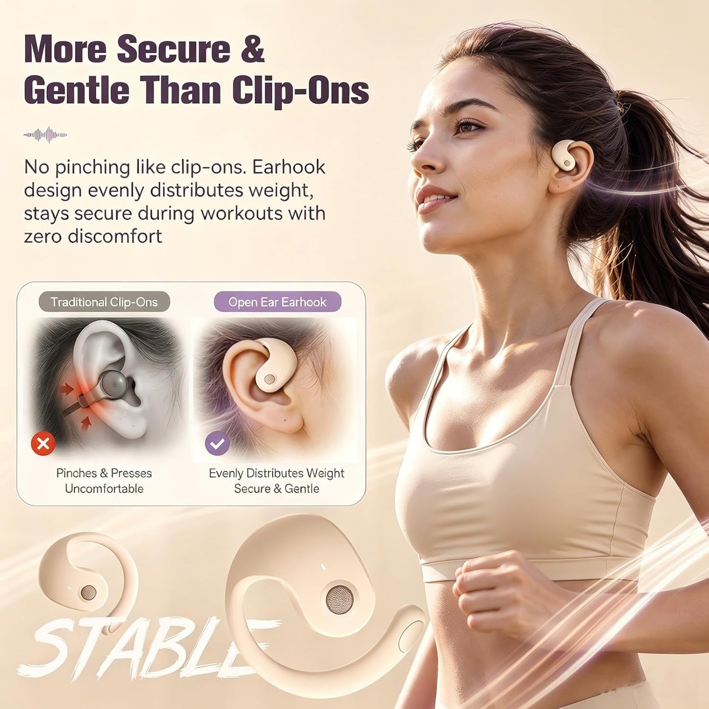 Wireless Bluetooth Open Ear Air Conduction Headphones