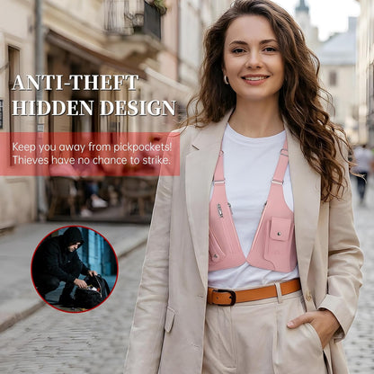 Anti-Theft Multi-pocket Double Shoulder Armpit Bag