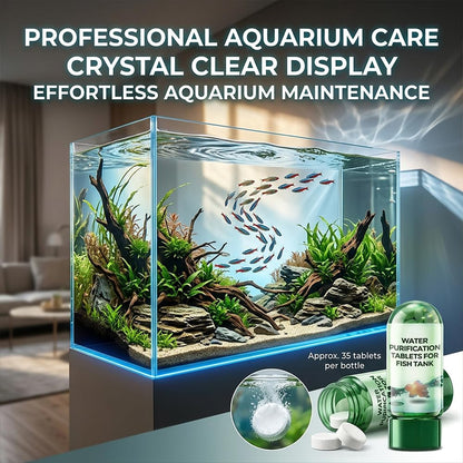 Powerful Aquarium Water Purification Tablet,  Efficient Clear Turbidity & Improve Water Quality