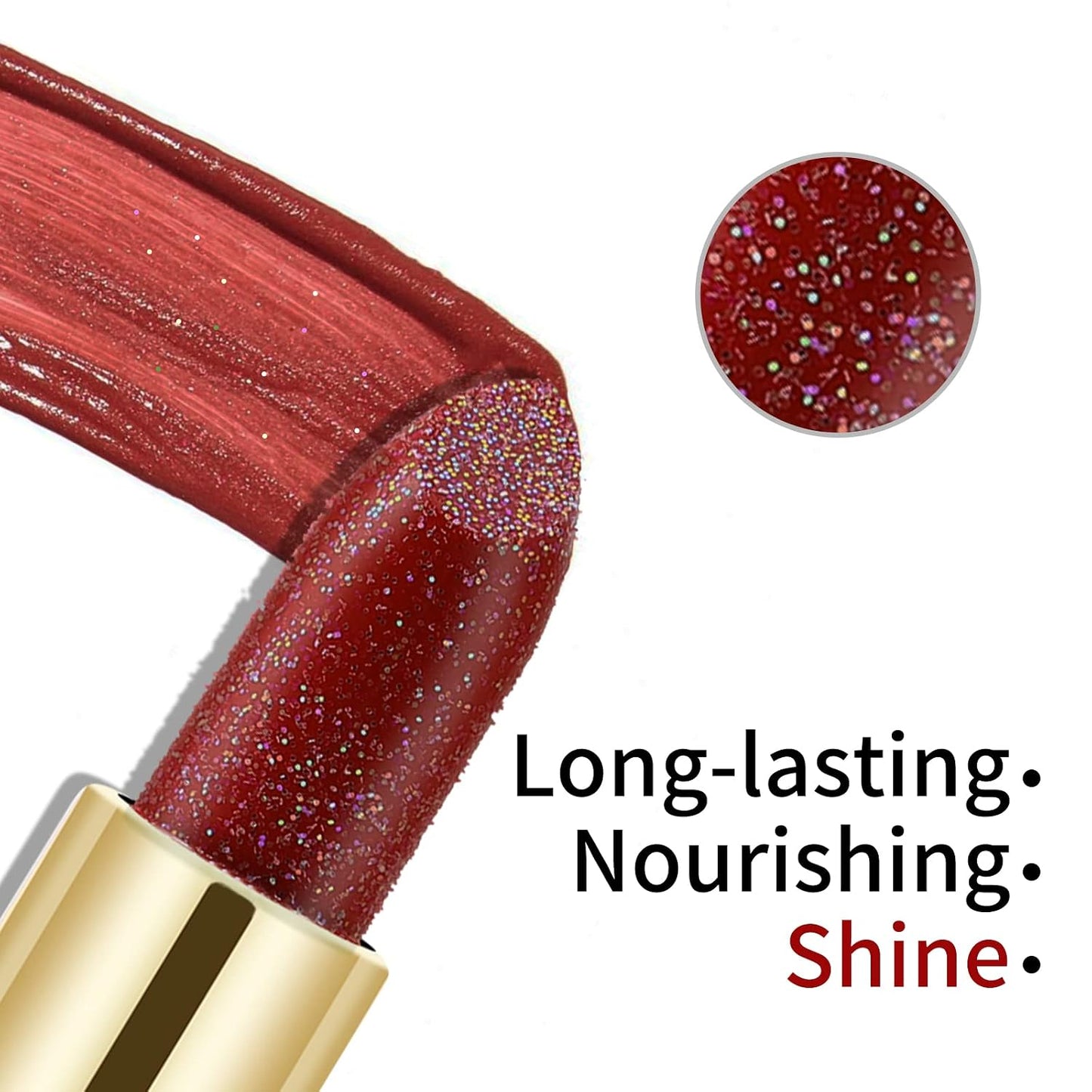 Boobeen Glitter Lipstick Hydrating Lip Balm Sparkling Shine