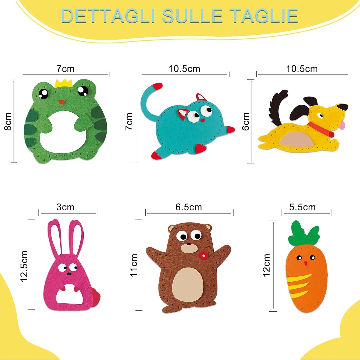 Cute Stuffed Animal Felt Sewing Kit for Kids