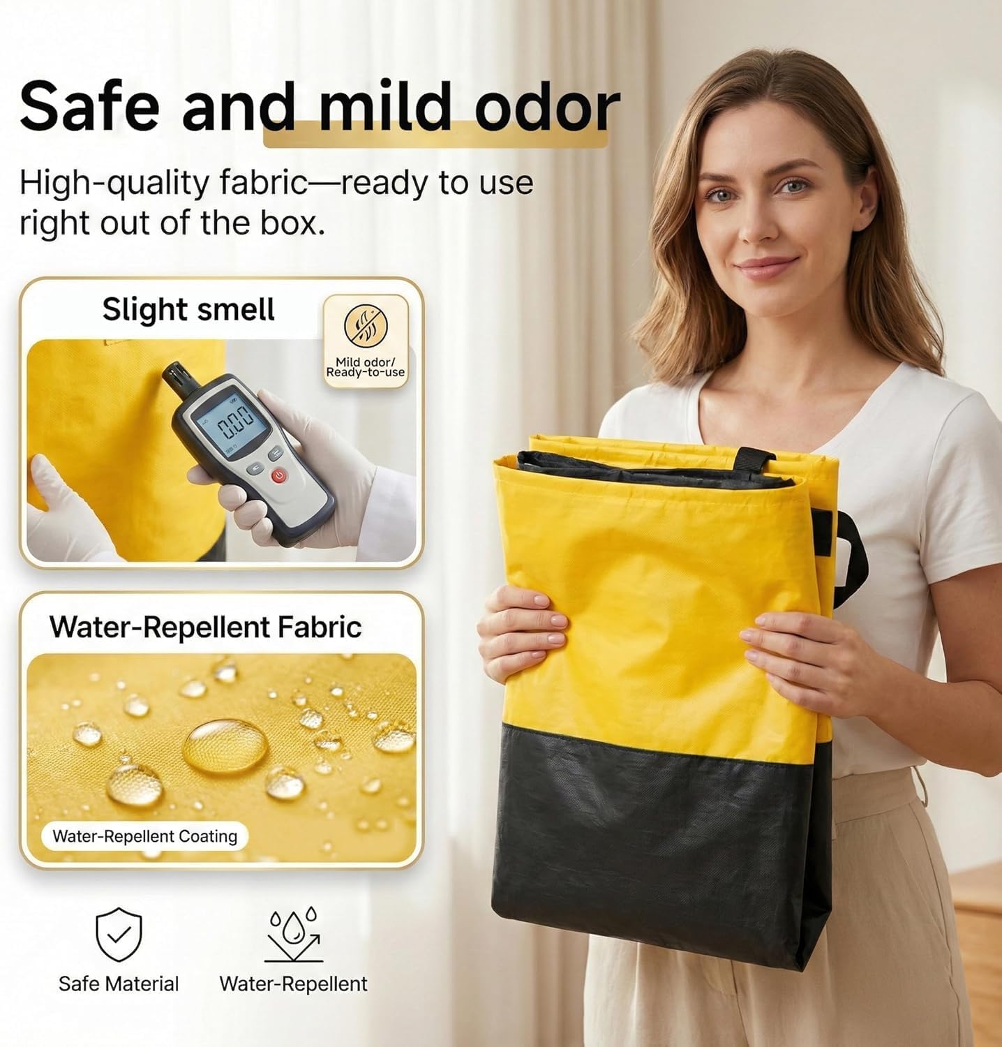 Heavy Duty Moving Bags with Handles, Extra Large Woven Storage Totes