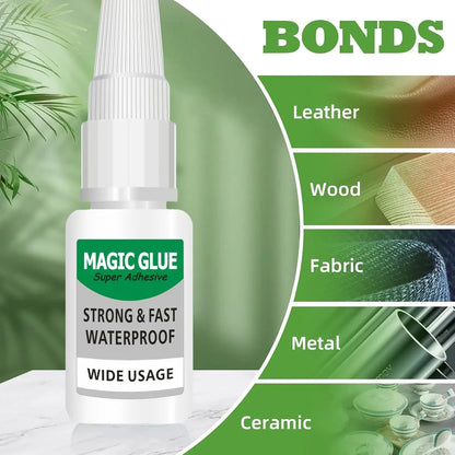 4 Pack Heavy-Duty Super Welding Instant Glue on Metal, Plastic, Wood, Glass, Rubber, Leather & Ceramics