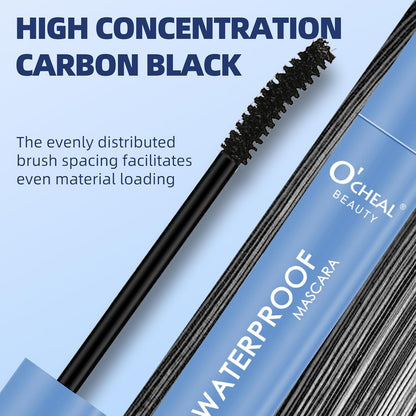 Ultra-Fine Long Lasting Black 4D Silk Fiber Waterproof Curling Mascara