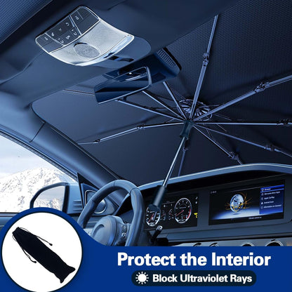 Foldable Car Umbrella Sunshade with UV Block Car Front Window (Heat Insulation Protection)