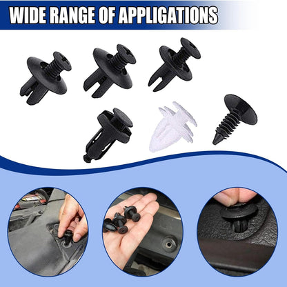 100PCS Car Bumper Retainer Clips | Automotive Body Trim Fixed Clip