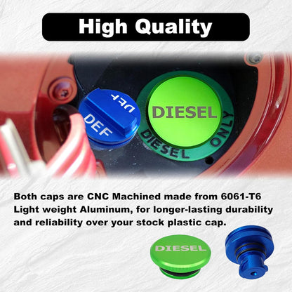 2Pcs Magnetic Diesel Fuel Cap Compatible with Dodge Ram