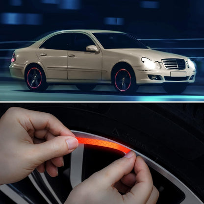 50PCS Fluorescent Reflective Exterior Accessories Decorative Decals Tape