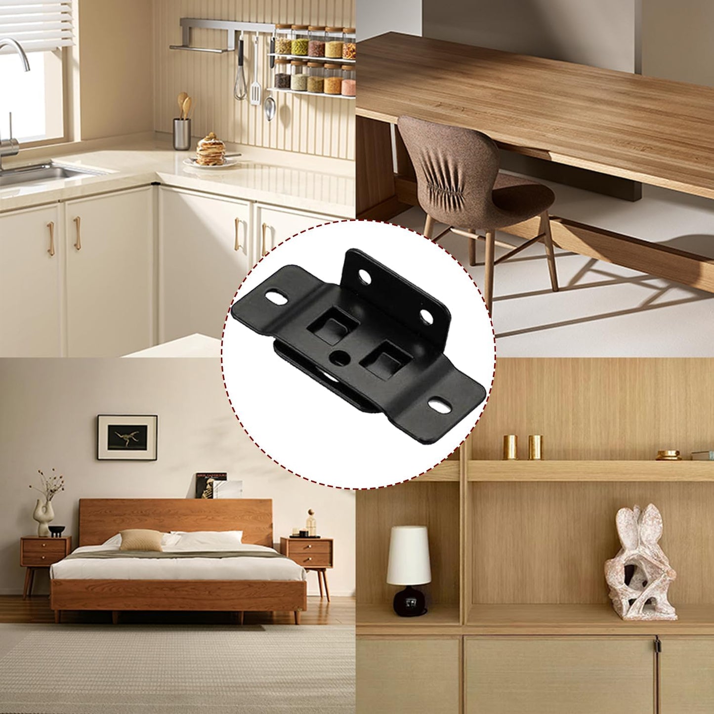 10 Pack Heavy Duty Quick Fitting Furniture Joint Bracket