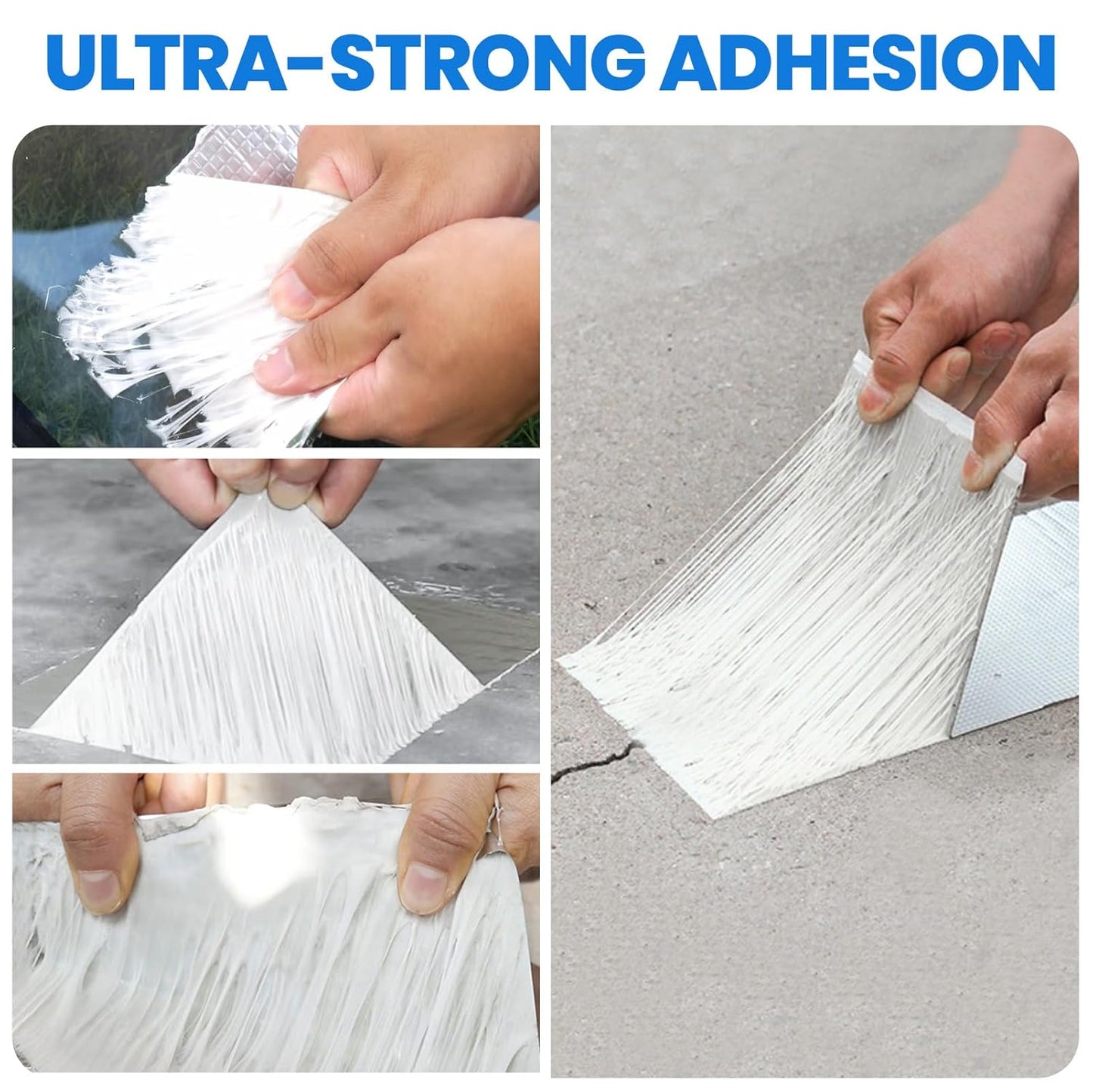 16 Feet High-adhesion Butyl Aluminum Foil Waterproof Tape