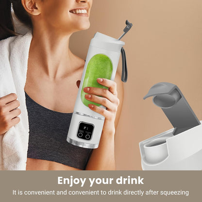 Portable 500ML Blenders for Smoothies with LED Display USB-C Rechargeable
