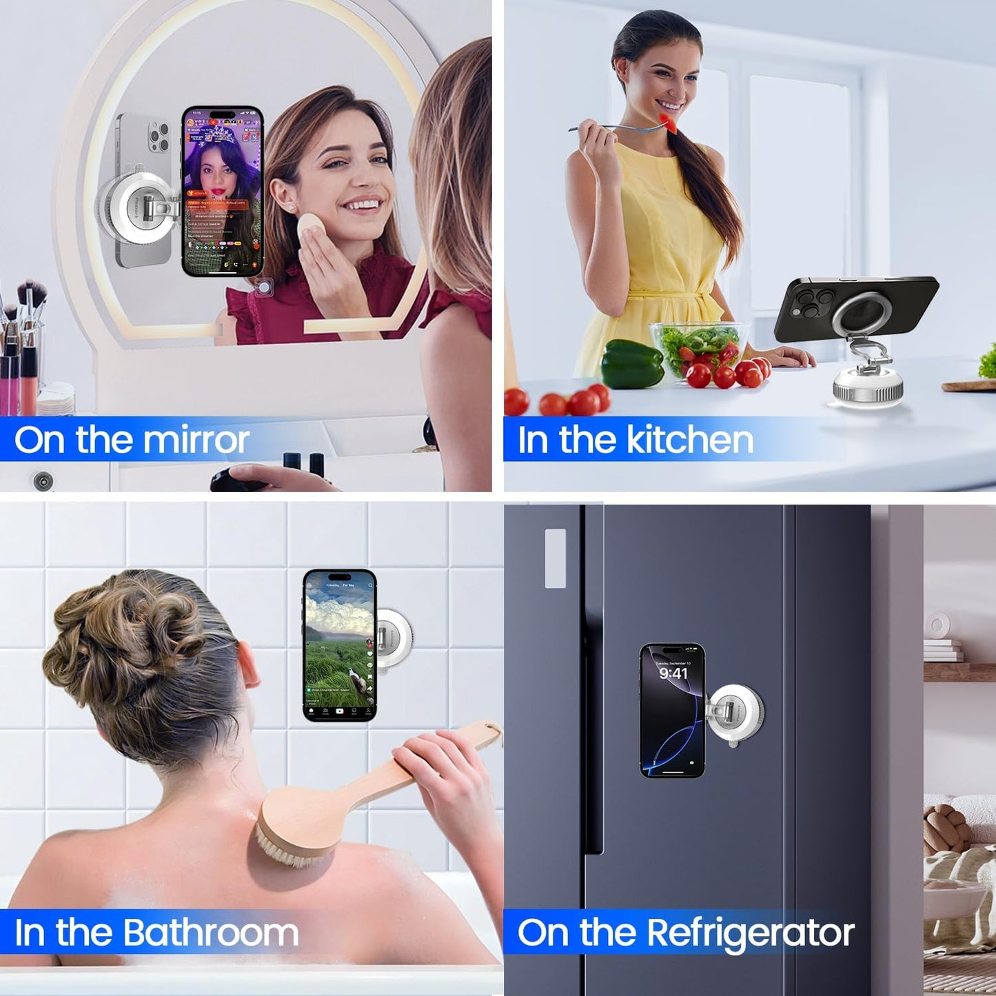 Upgraded 360° Nano Strongest Vacuum Magnetic Phone Holder