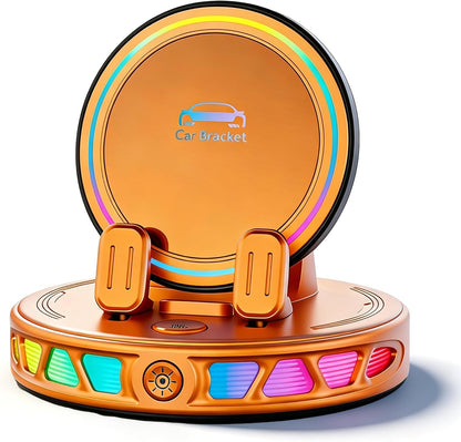 360° Rotating Strong Suction Car Mount Charger with 7-Color RGB Light