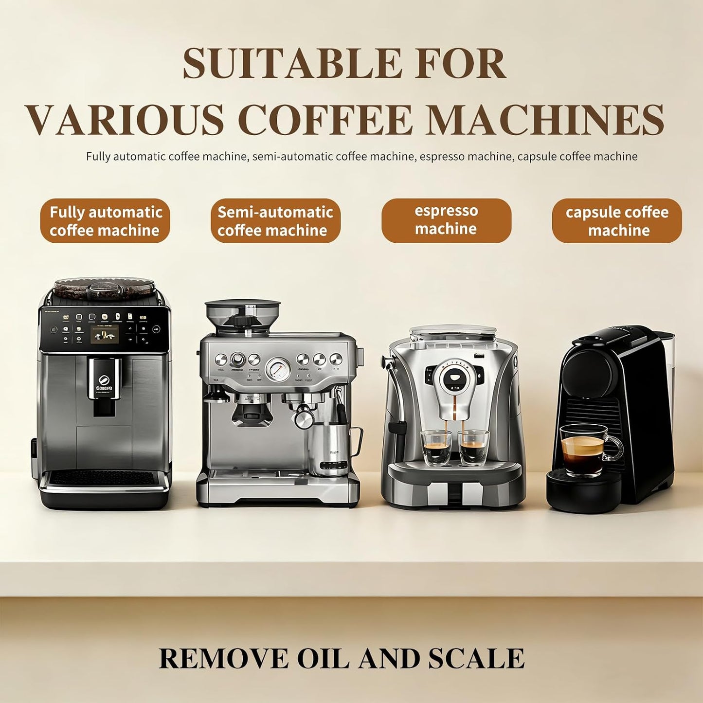 12 Count Coffee Machine Descaler Speed Cleaning Tablets