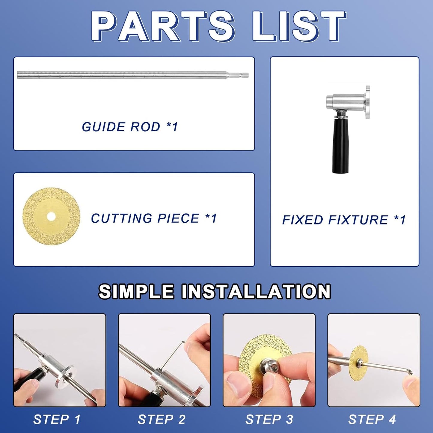 Versatile Inside Pipe Cutter for PVC Pipe with Diamond Grit Cutting Wheel & Handle