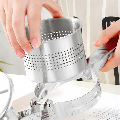 Multi Functional Stainless Steel Potato Ricer Masher for Pressing Gnocchi Spaghetti,Potatoes,Fruits,Vegetables