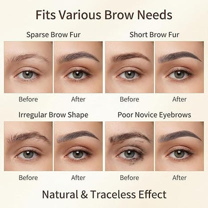 6 Sheets 54 Pairs 4D Hair-Like Waterproof Eyebrow Tattoos