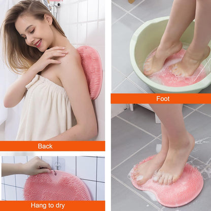 2 Pack Shower Back & Foot Scrubber