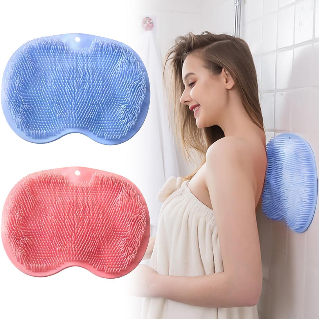 2 Pack Shower Back & Foot Scrubber