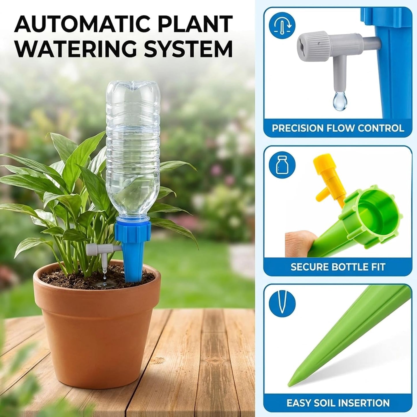20-Pack Self Watering Planter Inserts Plant Care Solution