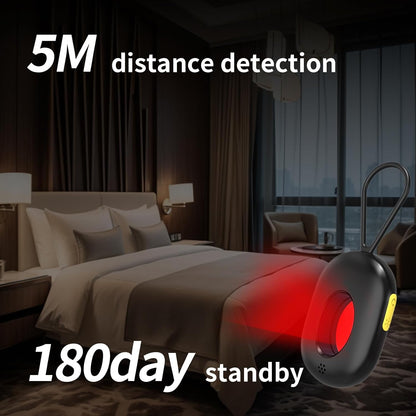 Anti-Spy Camera Detector & Hidden Insect Detector,Vibration Alarm and LED Flashlight Rechargeable