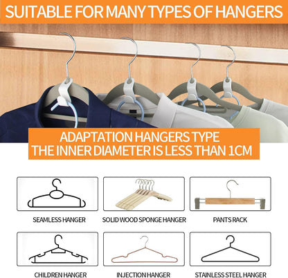 50PCS Clothes Hook Hanger Space Saving Closet Organizer