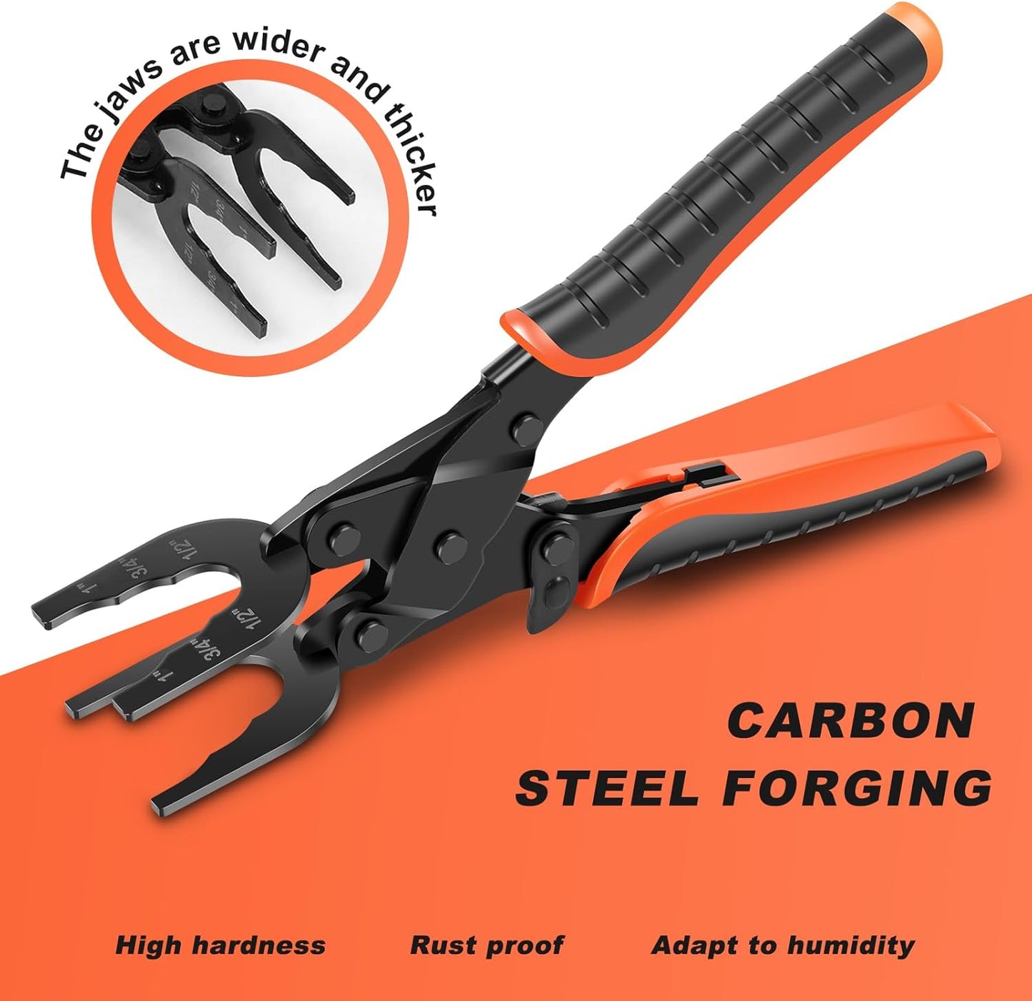 Push to Connect Fittings Disconnect Tong Tool - Plumbing Removal Tongs