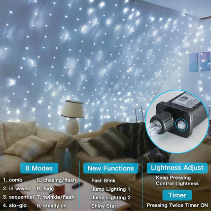33ft 100 LED Multicolor Fairy Lights with Remote