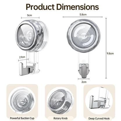 Heavy Duty Suction Cup Hooks for Window Shower Glass Door