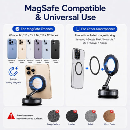360° Rotation Strong Magnets Car Phone Holder