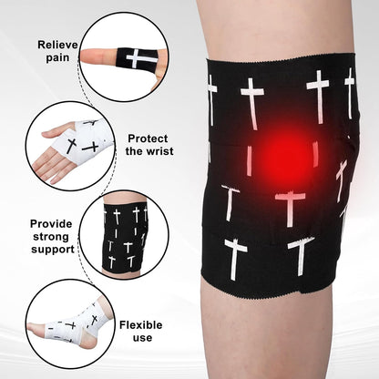 2 Pcs Christian Cross Athletic Tape Sports Tape