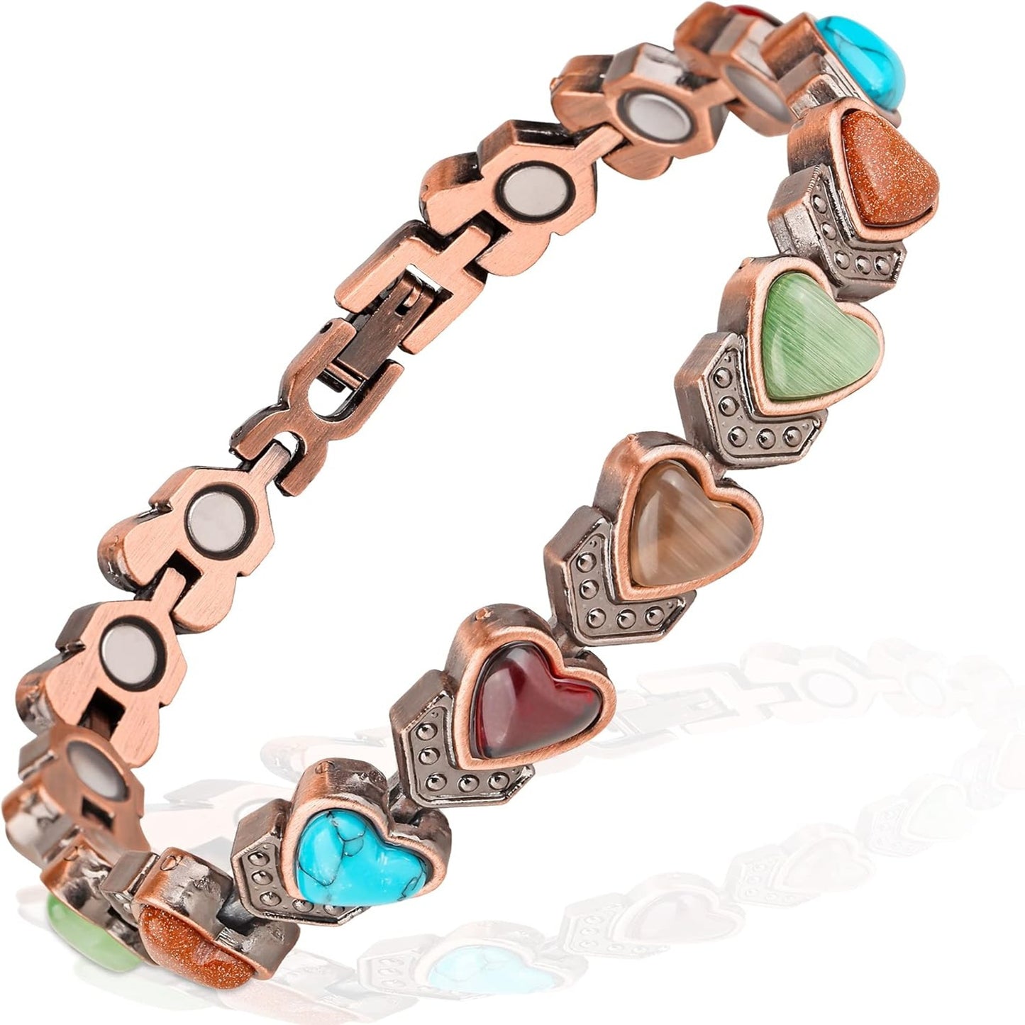 Magnetic Turquoise Copper Bracelets