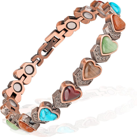 Magnetic Turquoise Copper Bracelets