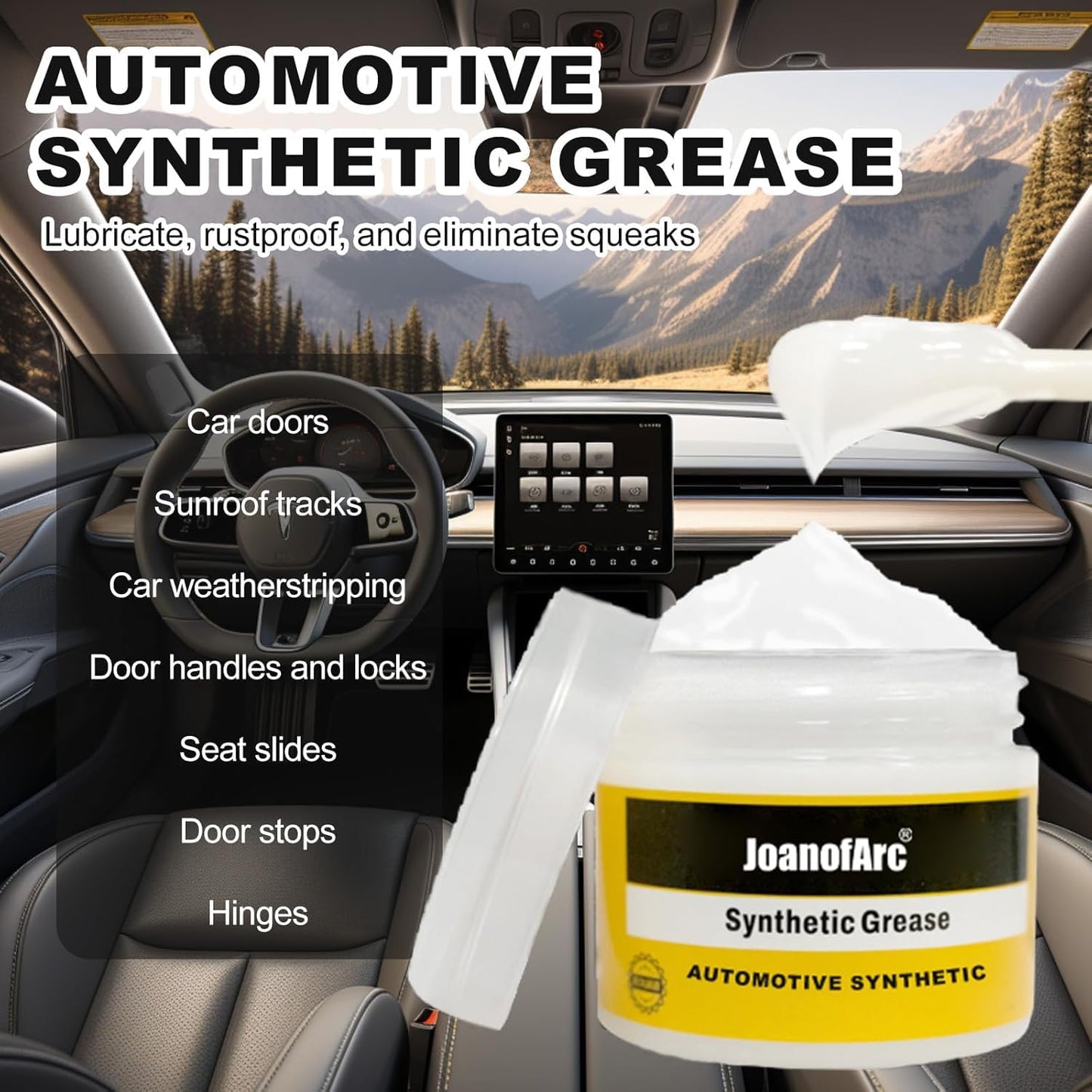 Specialized Synthetic Automotive Maintenance Grease for Car Door Hinges