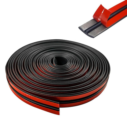 14mmx19.68Ft T-Shape Cuttable Windshield Rubber Seal Strip